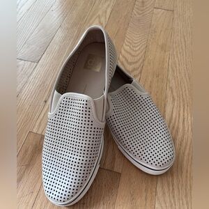 Dolce Vita cream/ white slide on sneakers! *Never worn!